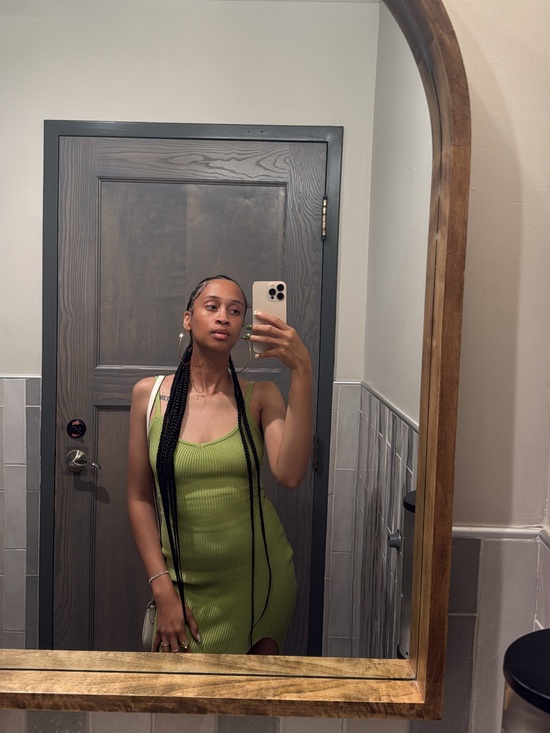 Windsor Dresses & Skirts - Windsor Lime Green Ribbed Tank Mini Dress